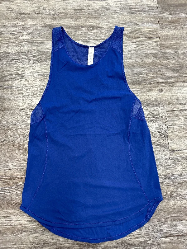 Athletic Tank Top By Lululemon In Blue, Size: Xs