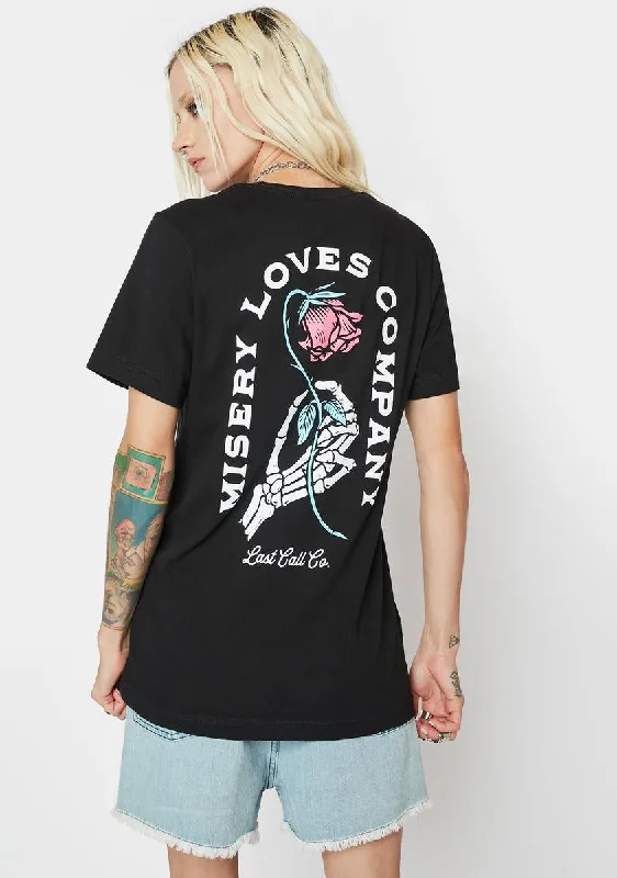 Edgy Fashion Misery Graphic Tee