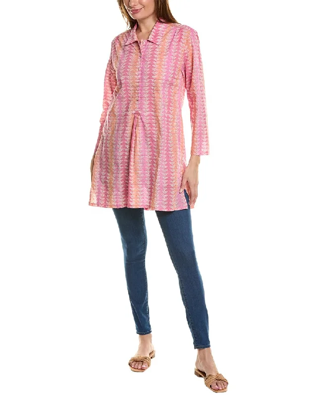 Graceful Fashion Beach to Bistro Triangle Print Tunic