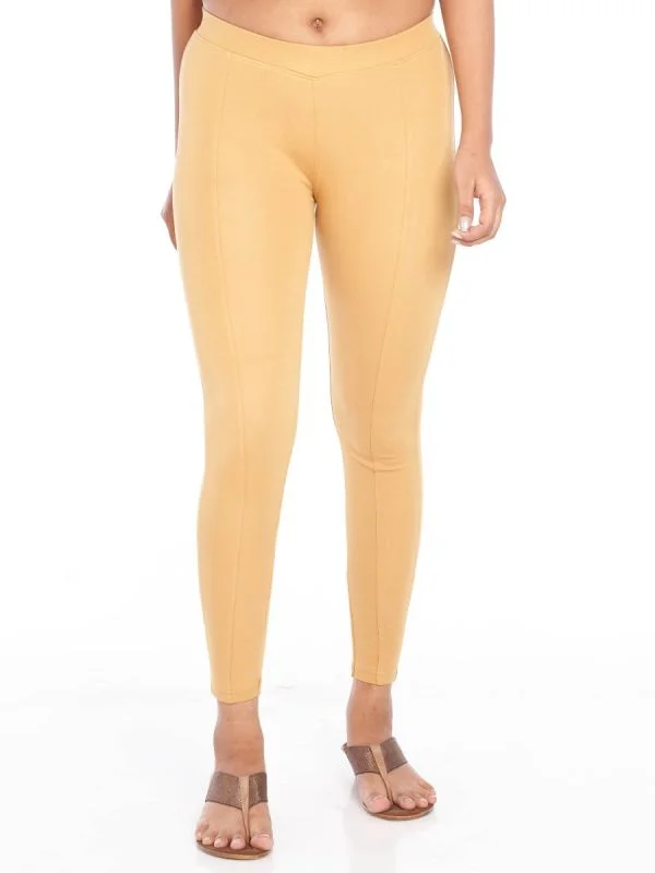 Women's Seasonal Attire Treggings-Honey