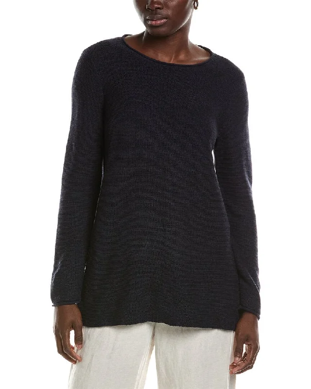 Women's Everyday Apparel EILEEN FISHER Jewel Neck Tunic