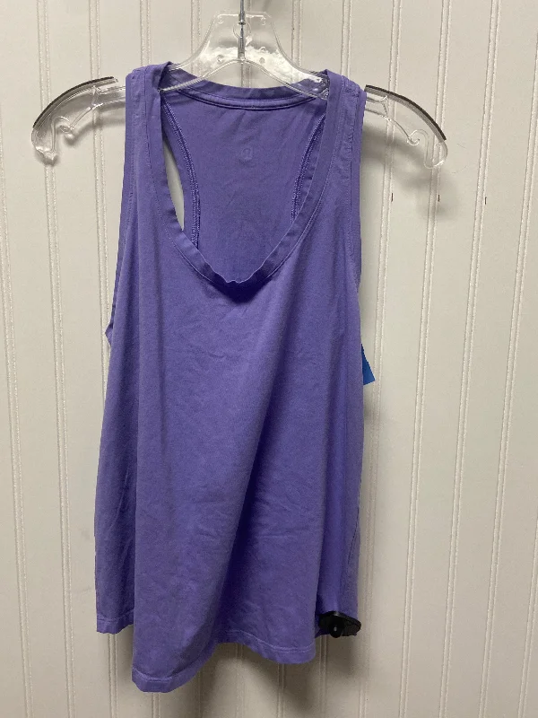 Athletic Tank Top By Lululemon In Purple, Size: M