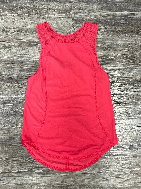 Athletic Tank Top By Lululemon In Pink, Size: 2