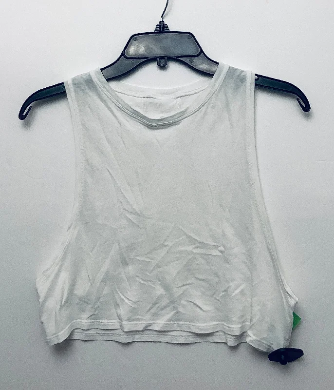 Athletic Tank Top By Lululemon In White, Size: M