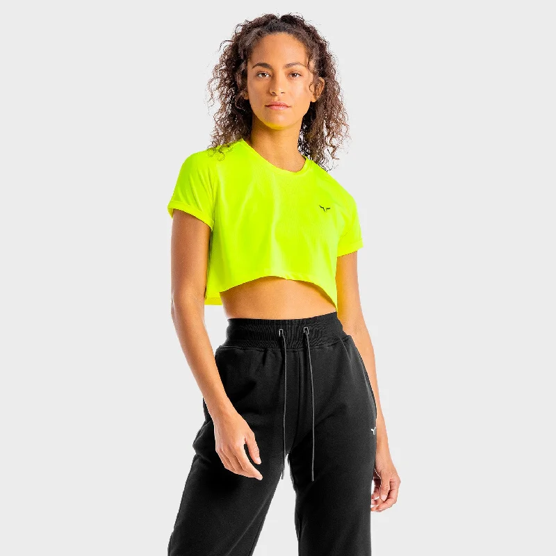 Clothing Sale Core Crop Tee - Neon