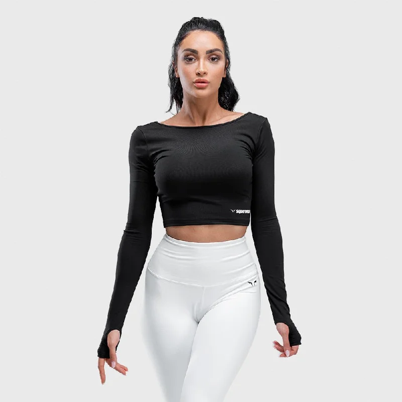 Comfortable Garments For Women Warrior Crop Tee - Black