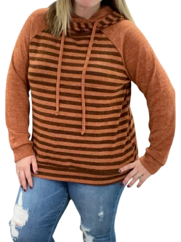 Women's Holiday Attire Double Hoodie In Rust