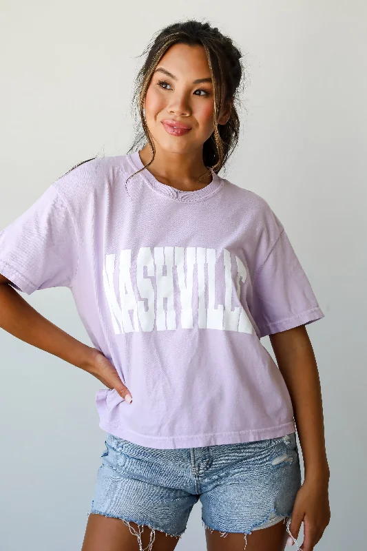 Women's Outfit Lavender Nashville Cropped Tee