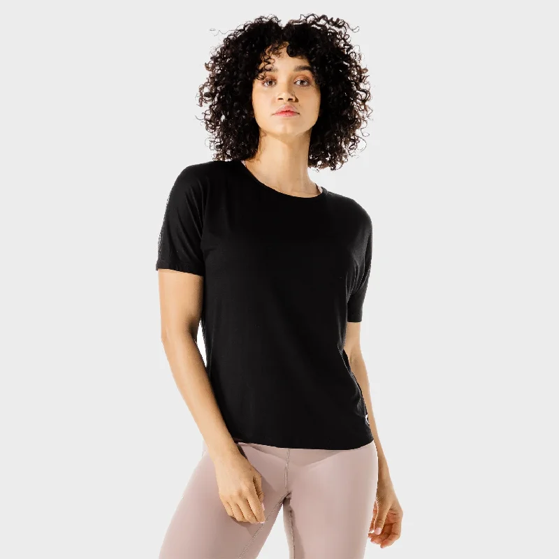 Casual Dresses for Women Women's Fitness - Oversized Tee - Black