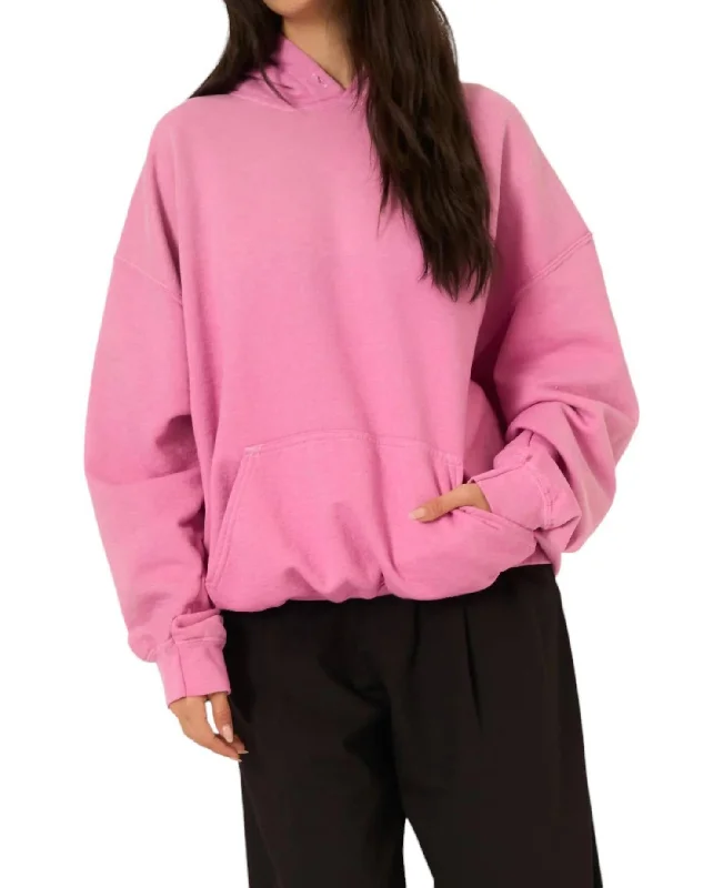 Imeless Style Lowen Hoodie In Rose Violet