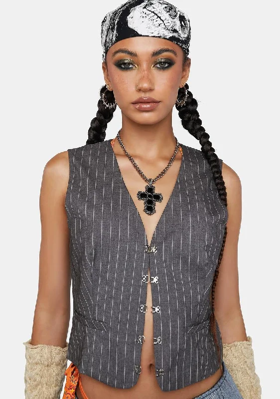 Affordable Women's Attire All Bossed Up Crop Vest