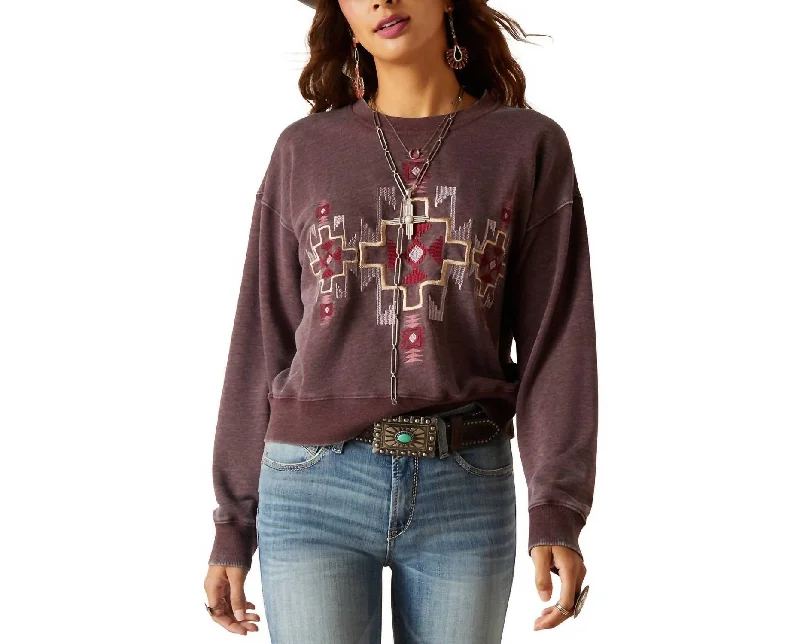 Women's Clothes Larson Sweatshirt In Clove Brown