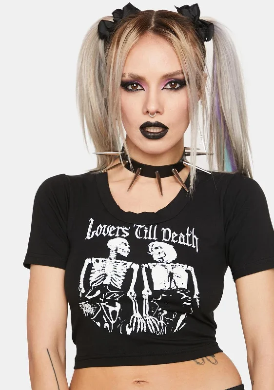 Women's Clothes And Apparel Sets Till Death Do Us Part Graphic Tee