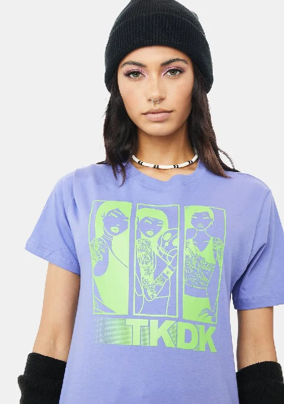 Feminine Dresses for Women in Bold Prints Framed Female Graphic Tee