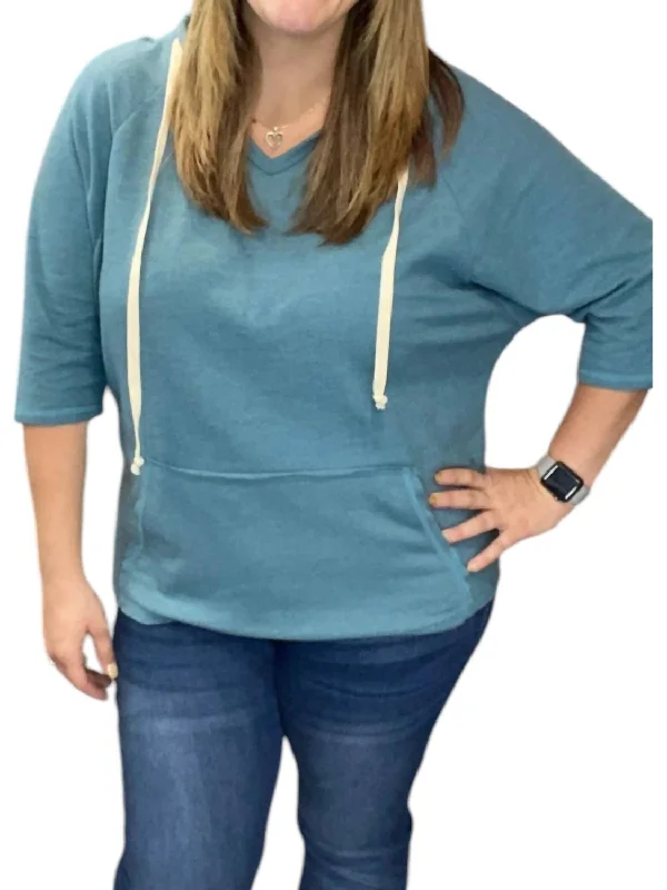 Women's Professional Apparel Relaxed Fit Hoodie In Teal