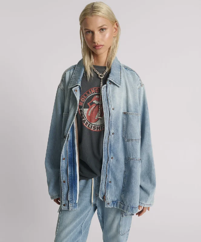 Women's Timeless Attire My Boyfriends Denim Jacket - Blue Tobacco