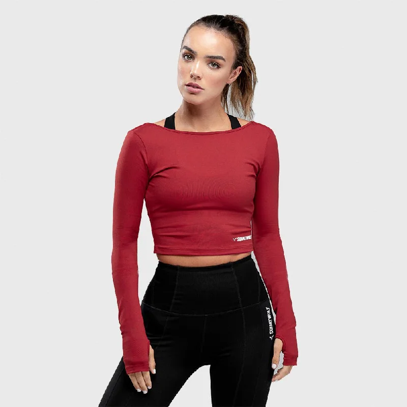 Women's Plus-Size Attire Warrior Crop Tee - Red