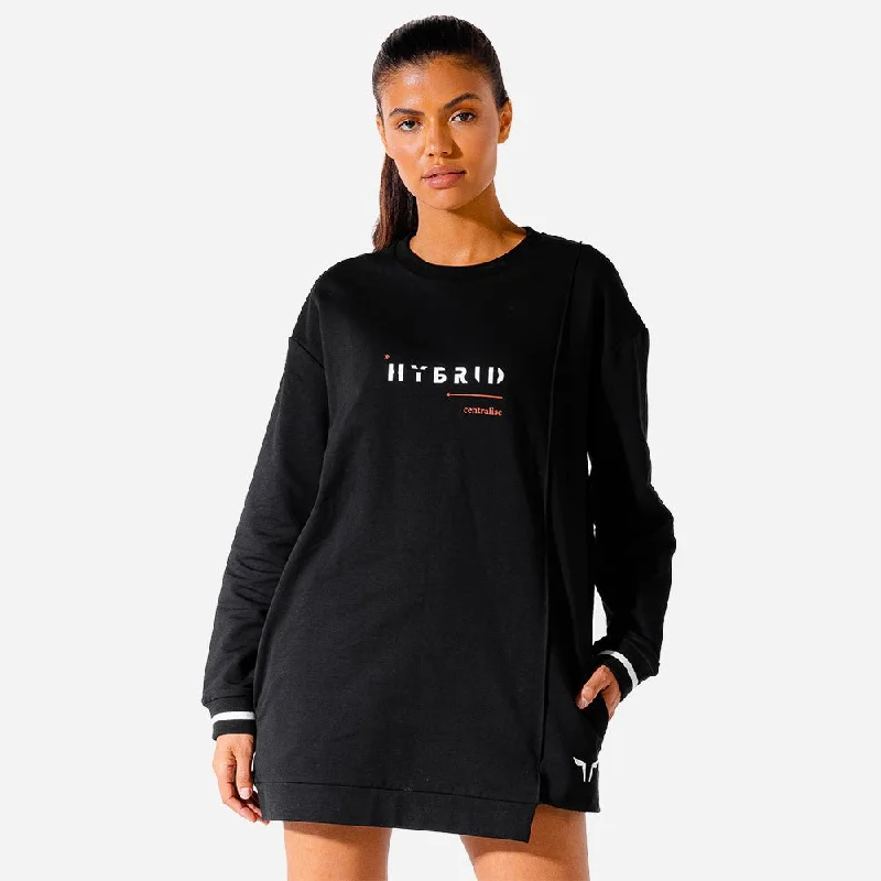 Women's Holiday Apparel Hybrid Jumper Dress - Black