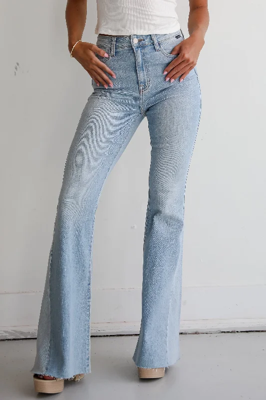 Holiday Discount Sienna Light Wash High-Rise Flare Jeans