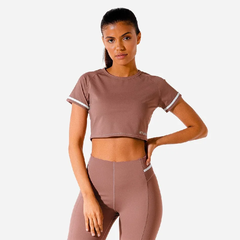 Weekend Sale Hybrid Crop Top - Pink