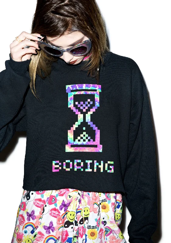 Casual Style for Busy Women Boring Crop Sweatshirt