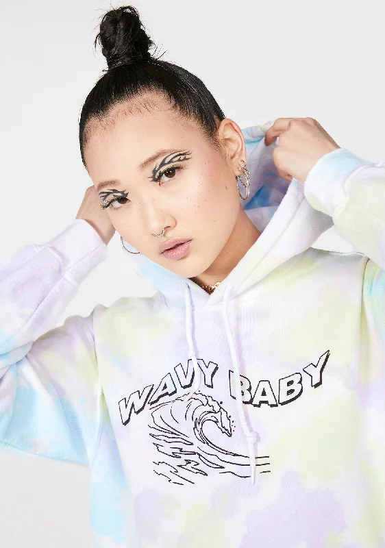 Premium Fashion Wavy Baby Tie Dye Hoodie