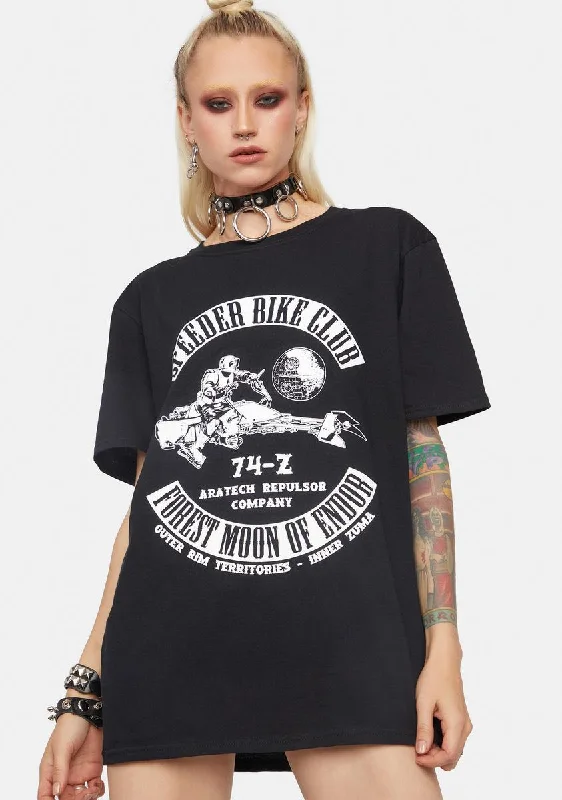 Elegant Fashion Speeder Bike Club Graphic Tee