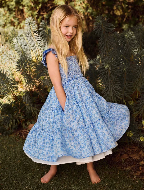 Fashion Sale Amelia Shirred Frill Girls Dress