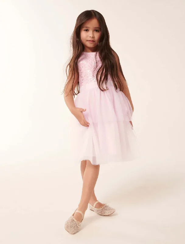 Relaxed Style Eloise Layered Tulle Girls Dress