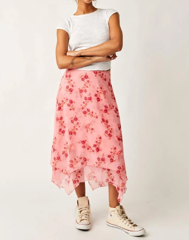 Exclusive Online Sale Garden Party Skirt In Pink