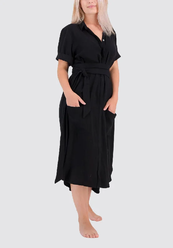 Women's Travel Apparel Karen Dress | Black