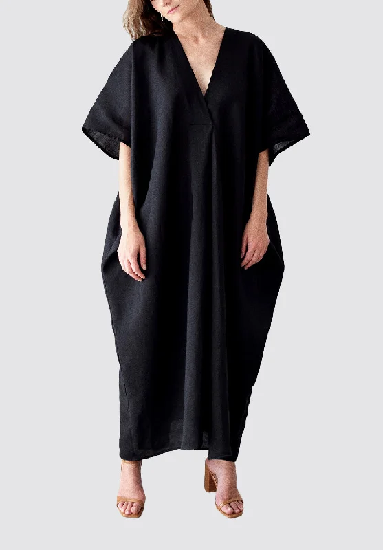 Women's Vacation Garments Kin Kaftan | Black