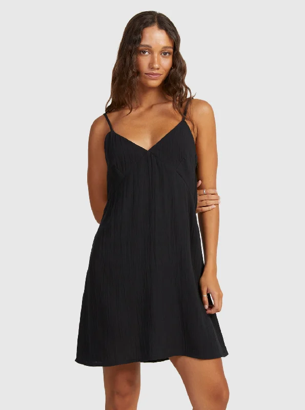 Plus Size Women's Fashion Santorini Slip Dress II Dress - Anthracite