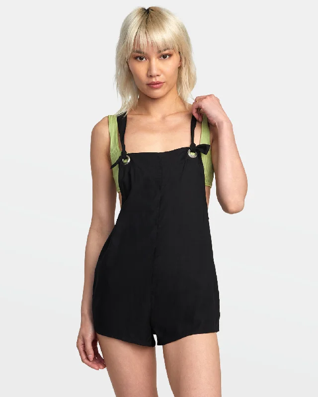 Women's Casual Garments Standard Romper - Black