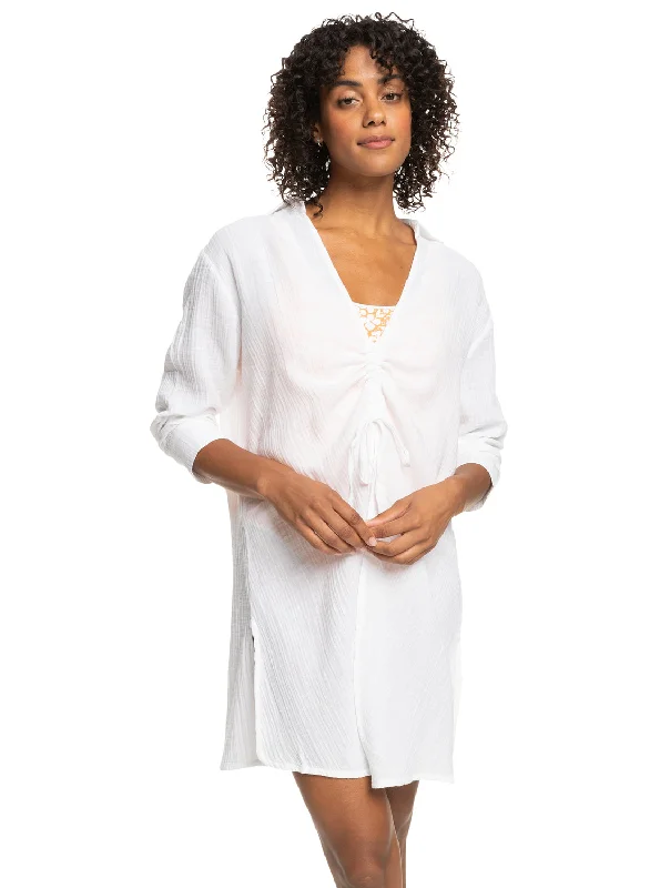 Exclusive Online Sale Sun And Limonade Beach Cover-Up Dress - Bright White