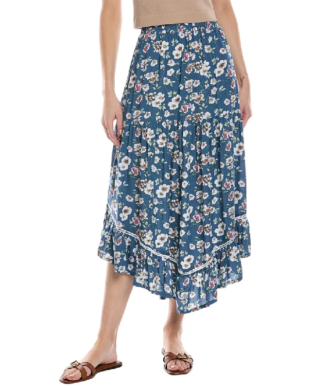 Women Fashion Walker&Wade Safari Midi Skirt