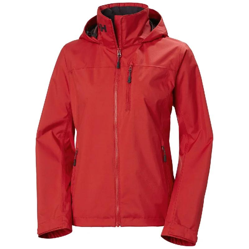 Casual Chic Clothing Helly Hansen Women's Red Crew Hooded Jacket 2.0