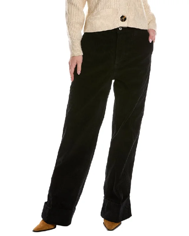 Women's Clothing Online 7 For All Mankind Black Corduroy Wide Leg Jean