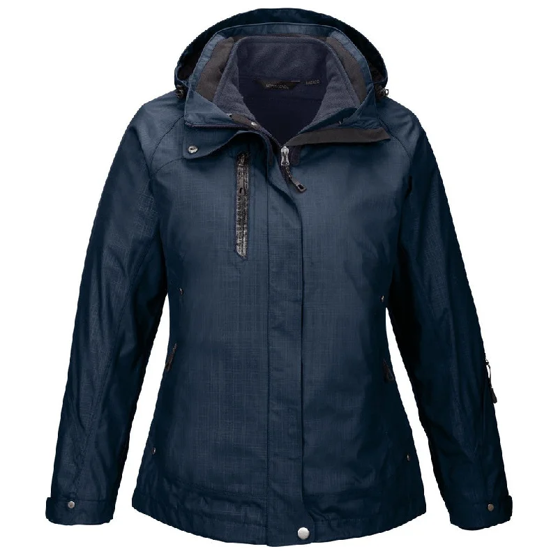 Outfits For Girls North End Women's Classic Navy Caprice 3-In-1 Jacket with Soft Shell Liner