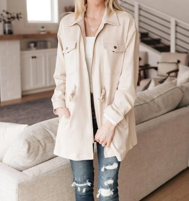 Women's Holiday Attire Aniston Everyday Jacket In Ivory