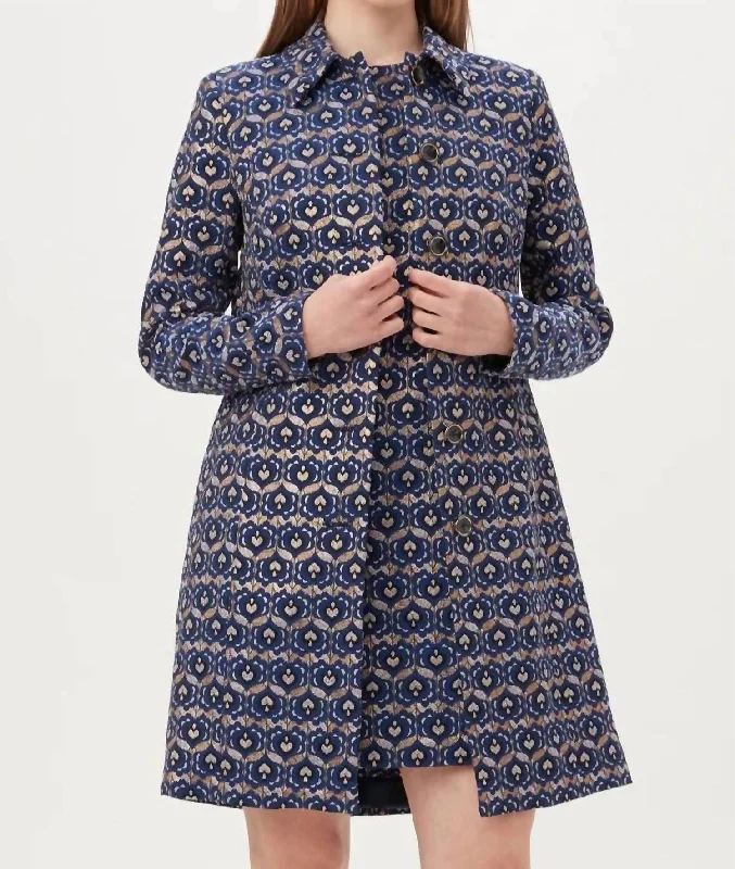 Sales For Clothes Asher Coat In Blue Multi