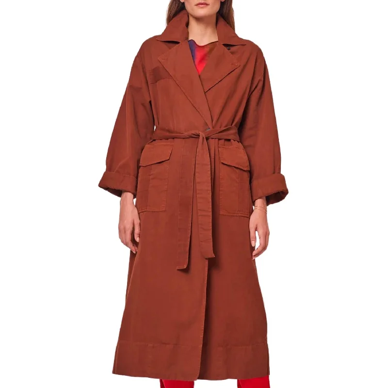 Bundle Offer Aster Coat In Cognac