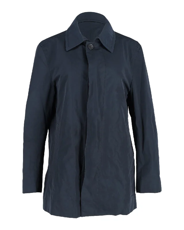 Women's Sports Apparel Boss by Hugo Boss Coat in Navy Blue Polyester