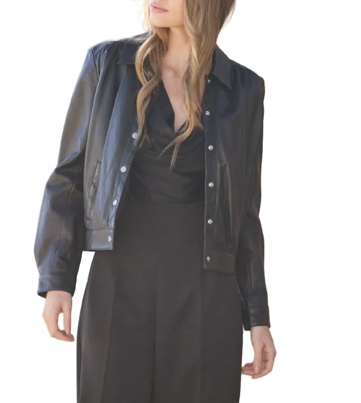 Classic Women's Apparel Chiyenne Rf Leather Jacket In Black