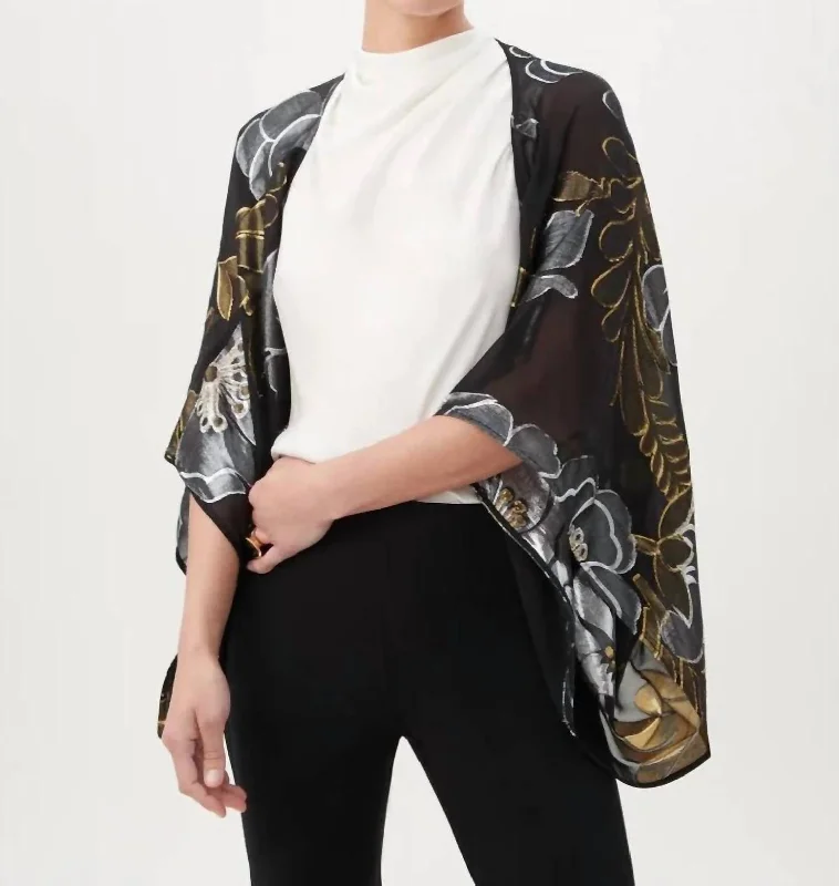 Clothes Sales Exquisite Jacket In Black/metallic