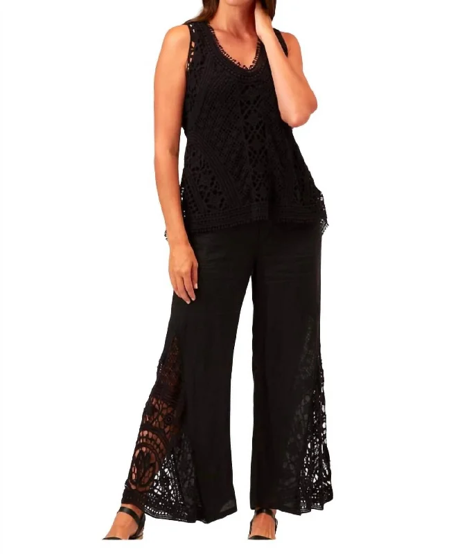 Women's High-Fashion Garments Ismay Palazzo Pant In Black