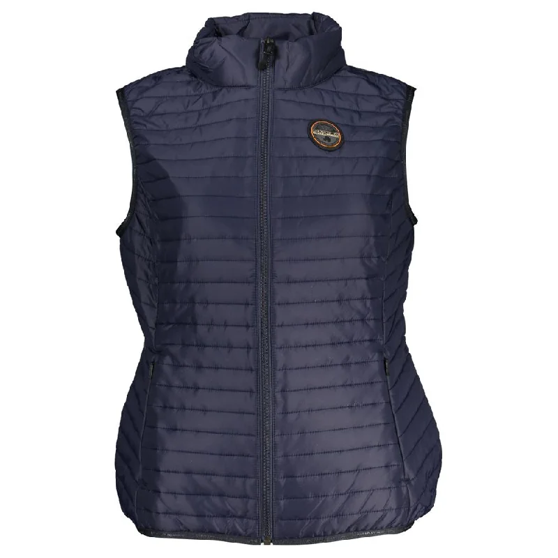 Women's Athletic Garments Napapijri Chic Sleeveless Zip Vest with Contrast Women's Details