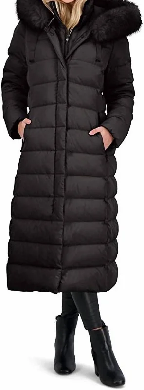 Everyday Fashion Nelly Maxi Puffer Coat In Black