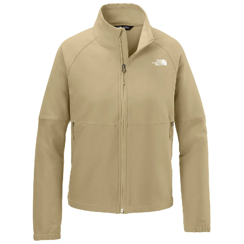 Women's Evening Garments The North Face Women's Khaki Stone Dark Heather Barr Lake Soft Shell Jacket