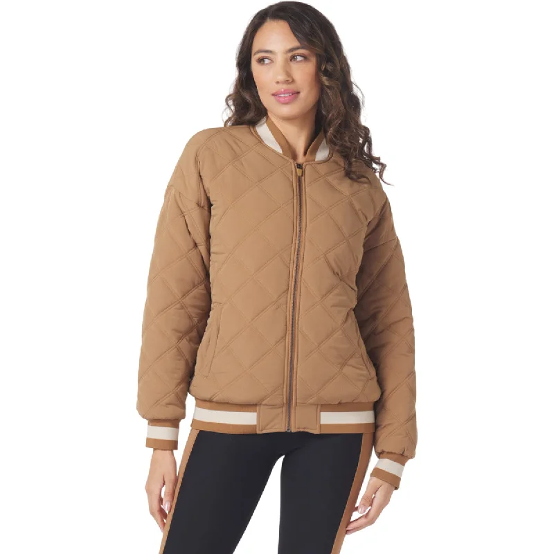 Comfortable Women's Apparel Glyder Women's Almond/Oatmilk Varsity Puffer Jacket